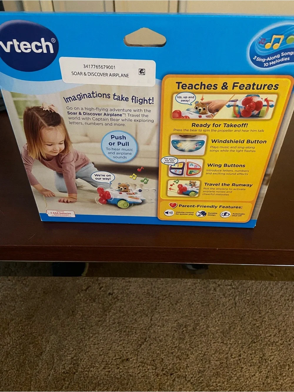 VTech Soar & Discover Airplane - White and Red Interactive Learning Toy
